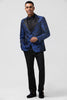 Load image into Gallery viewer, Royal Blue Peak Lapel Men&#39;s Blazer