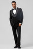 Load image into Gallery viewer, Black Shawl Lapel 3 Pieces One Button Men&#39;s Prom Suits