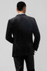 Load image into Gallery viewer, Black Shawl Lapel 3 Pieces One Button Men&#39;s Prom Suits