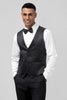 Load image into Gallery viewer, Black Shawl Lapel 3 Pieces One Button Men&#39;s Prom Suits