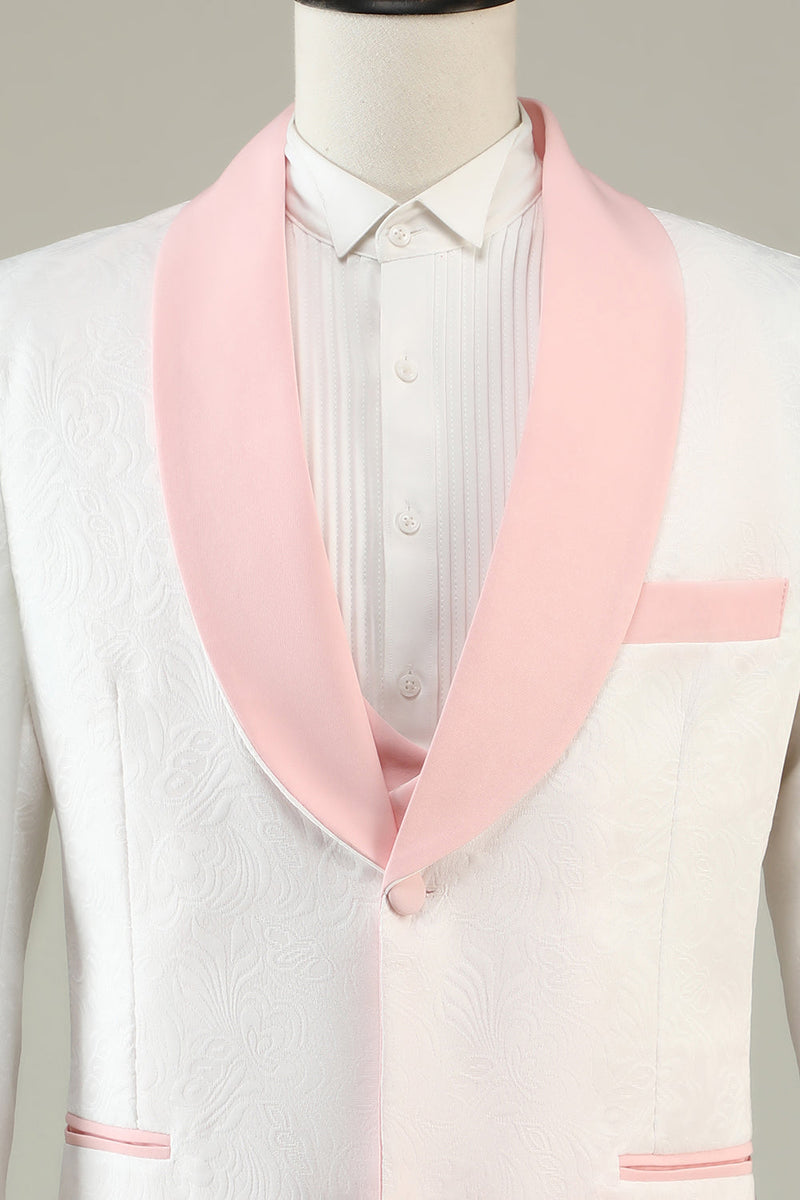 Load image into Gallery viewer, Light Pink Shawl Lapel 3 Piece Men&#39;s Prom Suits