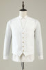 Load image into Gallery viewer, White Jacquard Shawl Lapel 3 Piece Prom Homecoming Suits