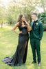 Load image into Gallery viewer, Dark Green Notched Lapel One Button 2 Piece Formal Suits