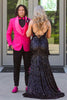 Load image into Gallery viewer, Hot Pink Slim Fit Shawl Lapel 3 Pieces One Button Prom Suits