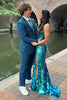 Load image into Gallery viewer, Dark Navy Notched Lapel One Button 2-Piece Men&#39;s Prom Suits with Pockets