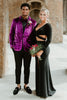 Load image into Gallery viewer, Notched Lapel Purple One Button 2 Piece Men&#39;s Prom Suits