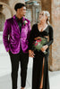 Load image into Gallery viewer, Notched Lapel Purple One Button 2 Piece Men&#39;s Prom Suits