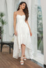 Load image into Gallery viewer, Simple Asymmetrical White Graduation Dress