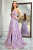 Load image into Gallery viewer, A-Line Mauve Spaghetti Straps Prom Dress with Appliques