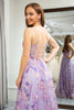 Load image into Gallery viewer, A-Line Mauve Spaghetti Straps Prom Dress with Appliques