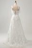 Load image into Gallery viewer, Ivory A-Line Spaghetti Straps Wedding Dress with Appliques