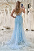 Load image into Gallery viewer, Mermaid Blush Spaghetti Straps Beaded Prom Dress