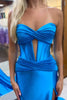 Load image into Gallery viewer, Sparkly Mermaid Sweetheart Corset Long Prom Dress with Slit