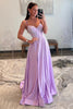 Load image into Gallery viewer, Beaded Spaghetti Straps Corset Prom Dress with Slit