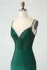 Load image into Gallery viewer, Dark Green Tight Backless Short Graduation Dress with Beading