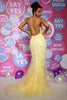 Load image into Gallery viewer, Mermaid Yellow Long Prom Dress with Appliques