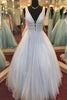 Load image into Gallery viewer, Yellow Tulle A Line Sparkly Princess Prom Dress