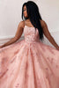 Load image into Gallery viewer, Spaghetti Straps Long Princess Prom Dress with Appliques