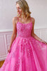 Load image into Gallery viewer, Spaghetti Straps Long Princess Prom Dress with Appliques