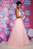 Load image into Gallery viewer, A-Line Pink Princess Prom Dress with Appliques