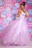Load image into Gallery viewer, A-Line Spaghetti Straps Lavender Pricess Prom Dress with Appliques