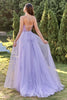 Load image into Gallery viewer, Spaghetti Straps A-Line Lavender Princess Prom Dress