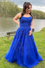 Load image into Gallery viewer, Spaghetti Straps Long Princess Prom Dress with Appliques