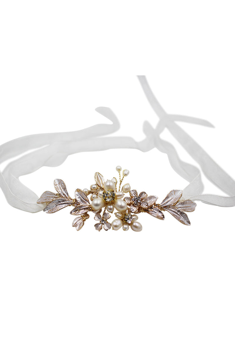 Load image into Gallery viewer, Freshwater Pearl Bridal Wristband Bridal Jewelry