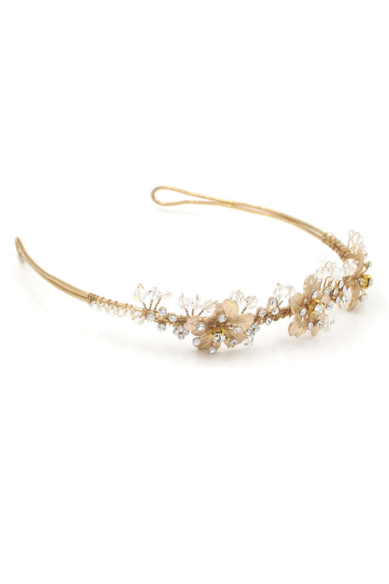 Load image into Gallery viewer, Delicate Flower Headband with Beading