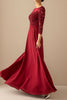 Load image into Gallery viewer, Mother of the Bride Dress With Illusion Sleeves