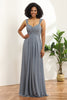 Load image into Gallery viewer, Off the Shoulder Chiffon Bridesmaid Dress