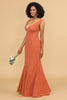 Load image into Gallery viewer, V-neck Mermaid Bridesmaid Dress