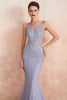 Load image into Gallery viewer, Lavender Mermaid Beaded Sparkly Prom Dress