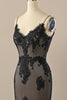 Load image into Gallery viewer, Black Mermaid Prom Dress with Lace