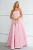 Load image into Gallery viewer, A-Line Strapless Pink Princess Prom Dress