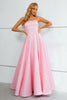 Load image into Gallery viewer, A-Line Strapless Pink Princess Prom Dress
