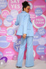 Load image into Gallery viewer, Sky Blue Prom Party Suit for Women