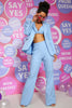 Load image into Gallery viewer, Sky Blue Prom Party Suit for Women