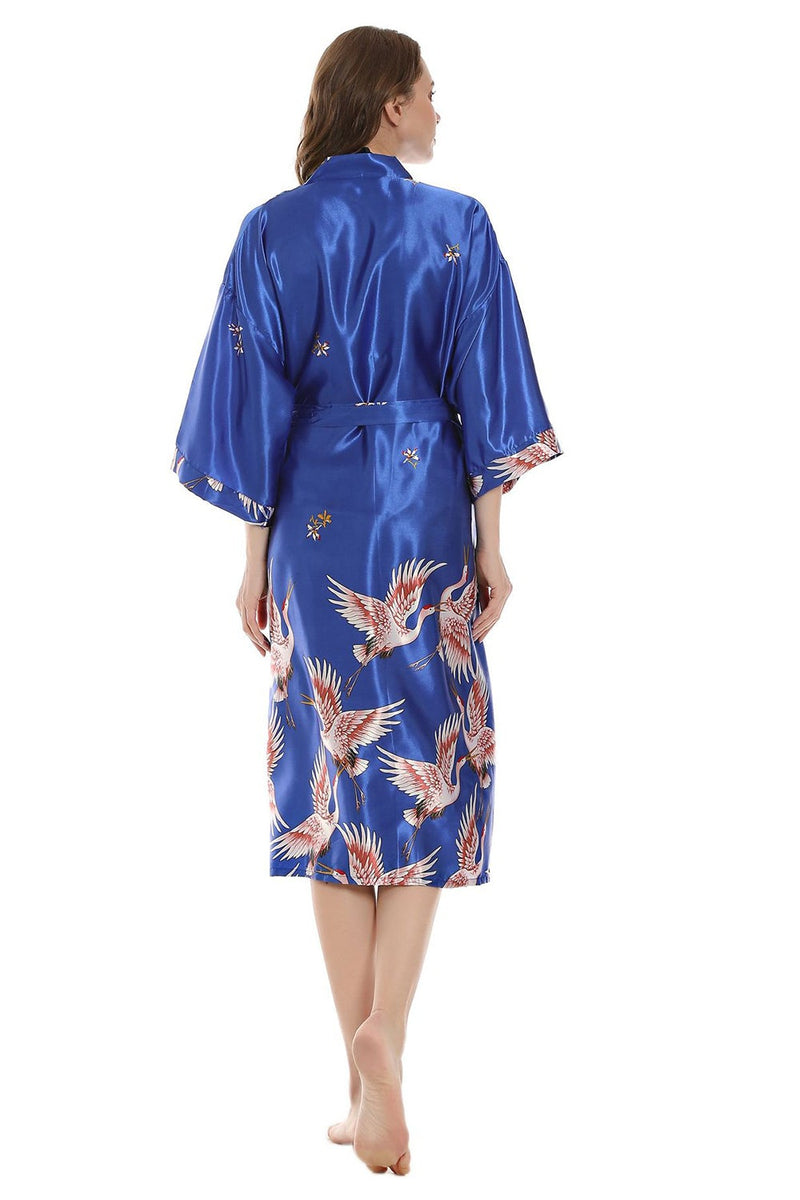 Load image into Gallery viewer, Black Midi Kimono Bridal Party Robes