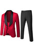 Load image into Gallery viewer, White Men&#39;s 3-Piece Suits Jacquard Tuxedo