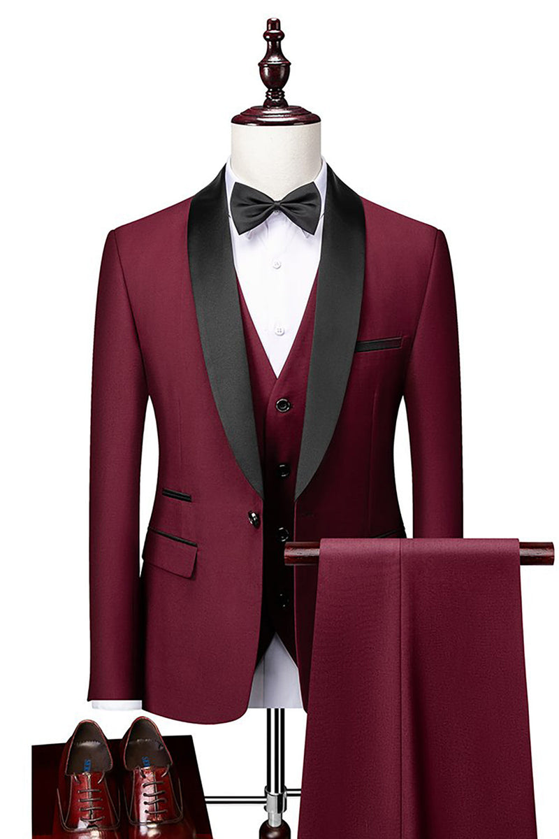 Load image into Gallery viewer, Grey Men&#39;s 2-Piece Suits