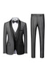 Load image into Gallery viewer, Grey Men&#39;s 2-Piece Suits