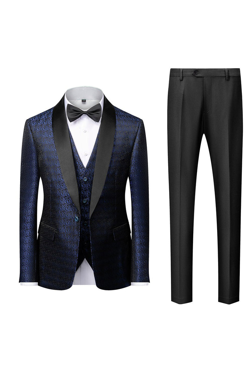 Load image into Gallery viewer, Black Men&#39;s 2-Piece Suits Shawl Lapel