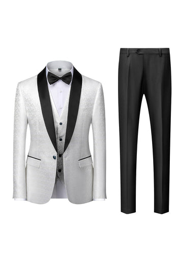 Black Men's 2-Piece Suits Shawl Lapel