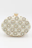 Load image into Gallery viewer, Champagne Beaded Pearls Party Clutch