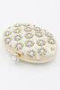 Load image into Gallery viewer, Champagne Beaded Pearls Party Clutch