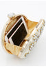 Load image into Gallery viewer, Champagne Beaded Pearls Party Clutch