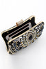 Load image into Gallery viewer, Black Beaded Shoulder Chain Evening Clutch