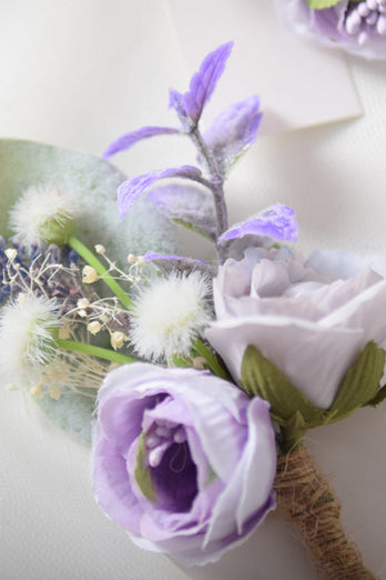 Blush Flower Wrist Corsage For Wedding