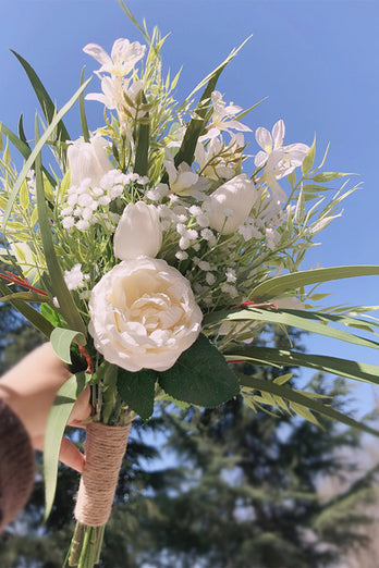 Greenery Bridesmaid Bouquet for Wedding